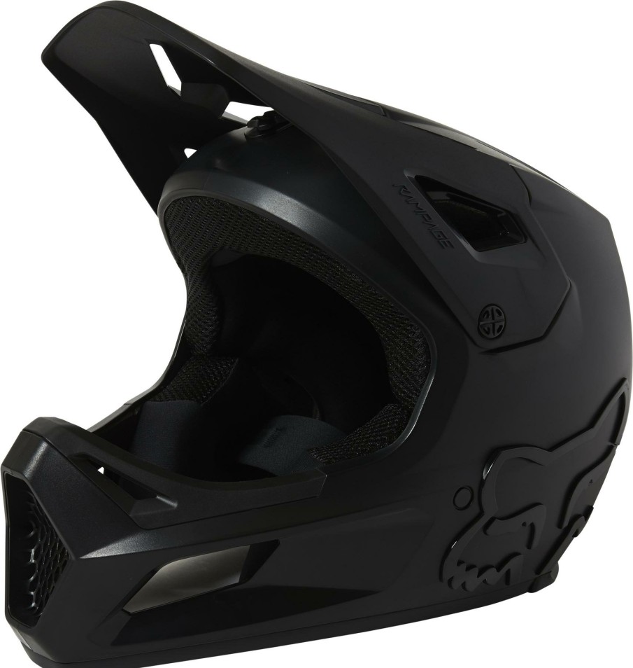 Helmets & Protection Fox Racing Mountain Bike Helmets | Fox Racing Youth Rampage Full Face Helmet Black