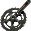 Bike Parts Miche Chainsets & Cranksets | Miche Team Compact 2X10 Speed Road Chainset Black