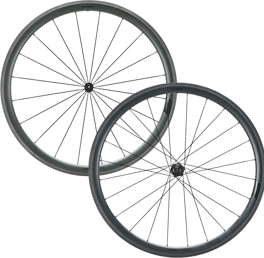 Wheels & Tyres Prime | Prime Primavera 38 Carbon Rim Brake Wheelset Black