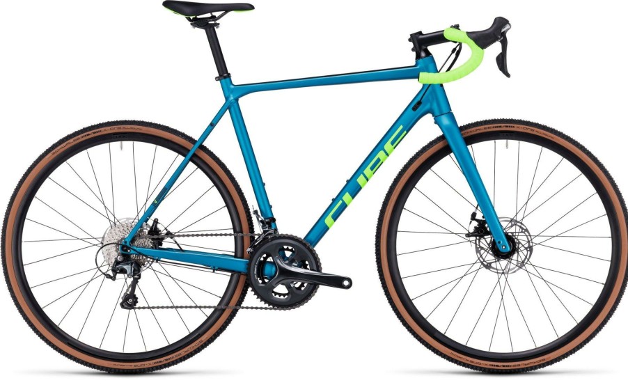 Bikes Cube | Cube Cross Race Cyclocross Bike (2023) Flash Petrol/Green