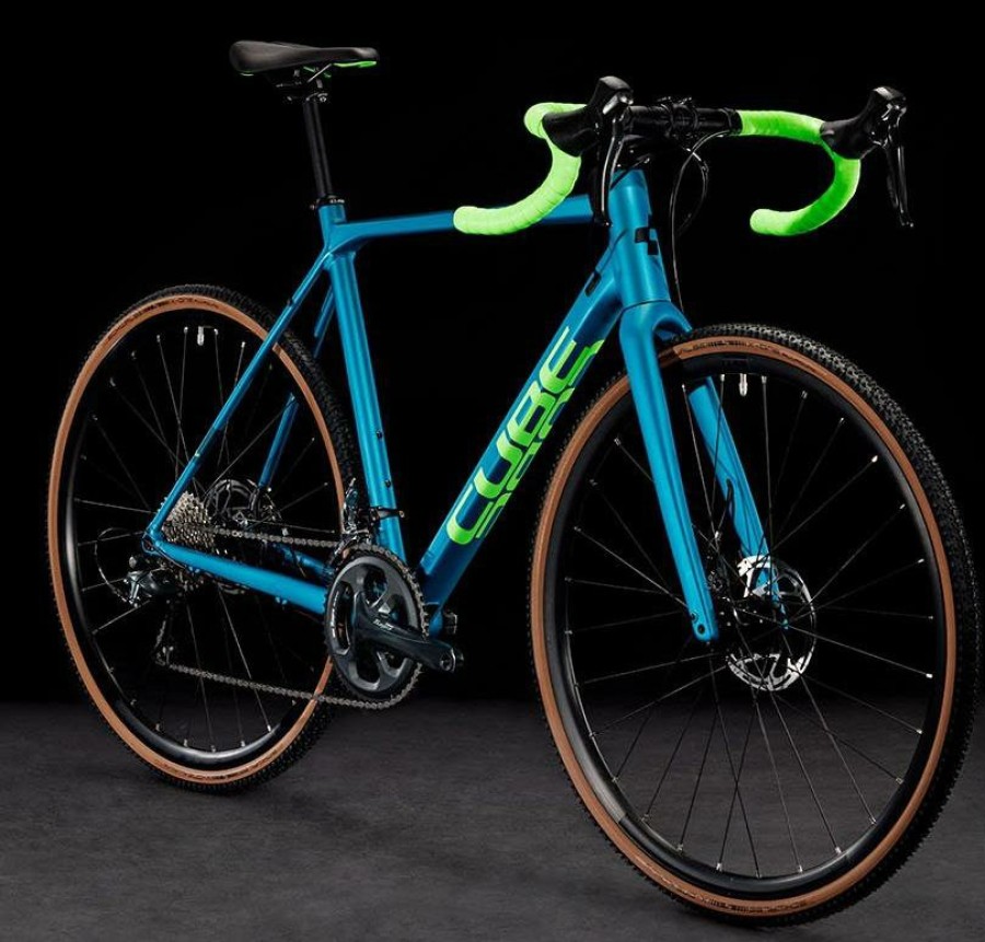 Bikes Cube | Cube Cross Race Cyclocross Bike (2023) Flash Petrol/Green