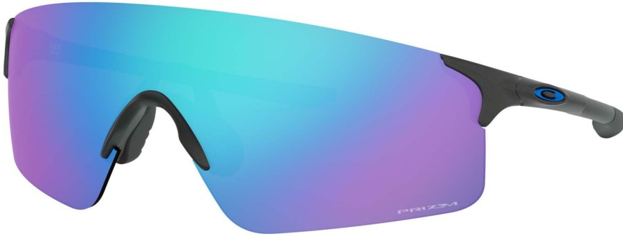 Helmets & Protection Oakley Sunglasses | Oakley Eyewear Evzero Blades Steel Sunglasses (Prizm Sapphire)