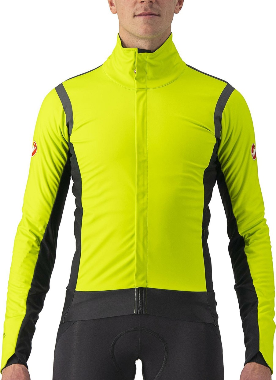 Clothing Castelli | Castelli Alpha Ros 2 Jacket Red/Silver Reflex/Dark Grey