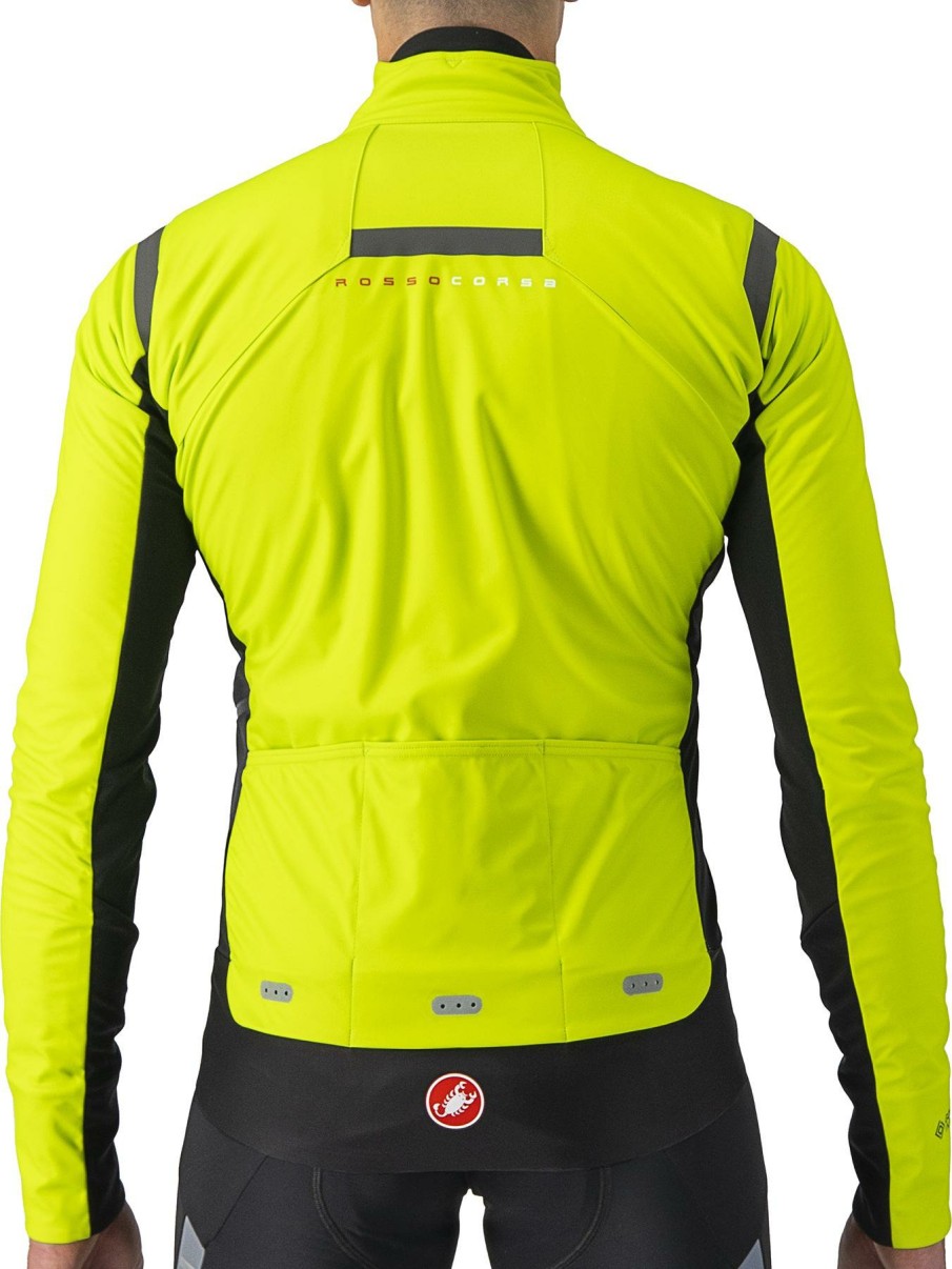 Clothing Castelli | Castelli Alpha Ros 2 Jacket Red/Silver Reflex/Dark Grey