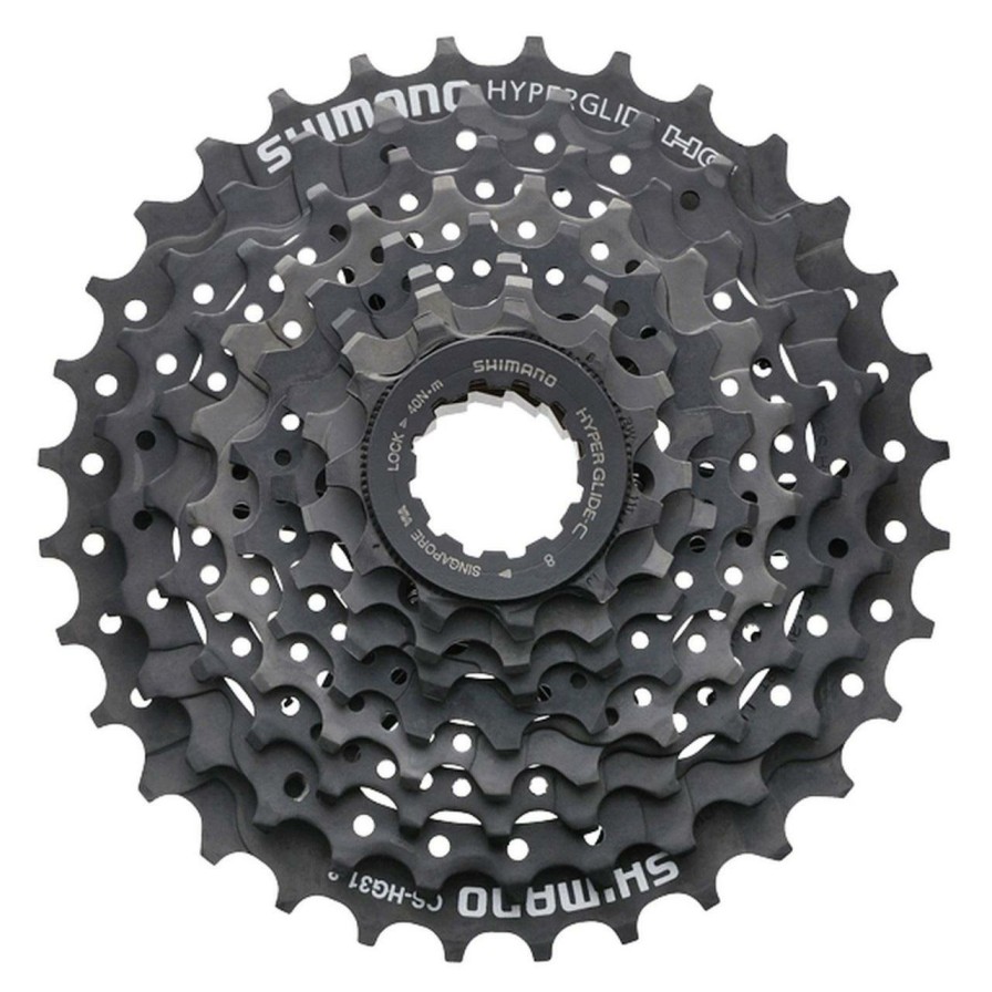 Bike Parts Shimano Cassettes | Shimano Altus Hg31 8 Speed Mtb Cassette Black