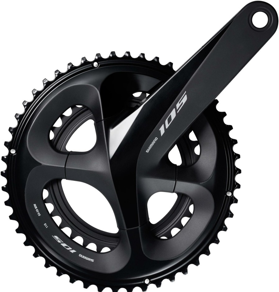 Bike Parts Shimano Chainsets & Cranksets | Shimano 105 R7000 11 Speed Road Double Chainset Black