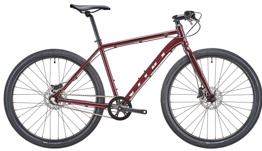 Bikes Vitus | Vitus Mach 1 Vrx Utility Bike Black Cherry