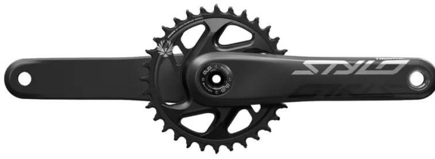 Bike Parts Truvativ Chainsets & Cranksets | Truvativ Stylo Carbon Eagle Dub 12 Speed Chainset Black