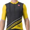 Clothing Castelli Short Sleeve Jerseys | Castelli Club Sport Racing Competizione Jersey Black/Yellow