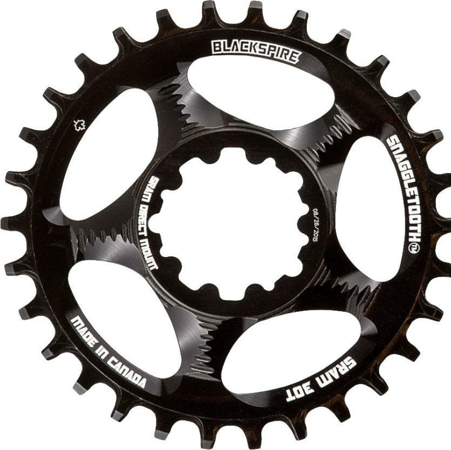 Bike Parts Blackspire Chainrings | Spire Snaggletooth Narrow Wide Sram Chainring Black