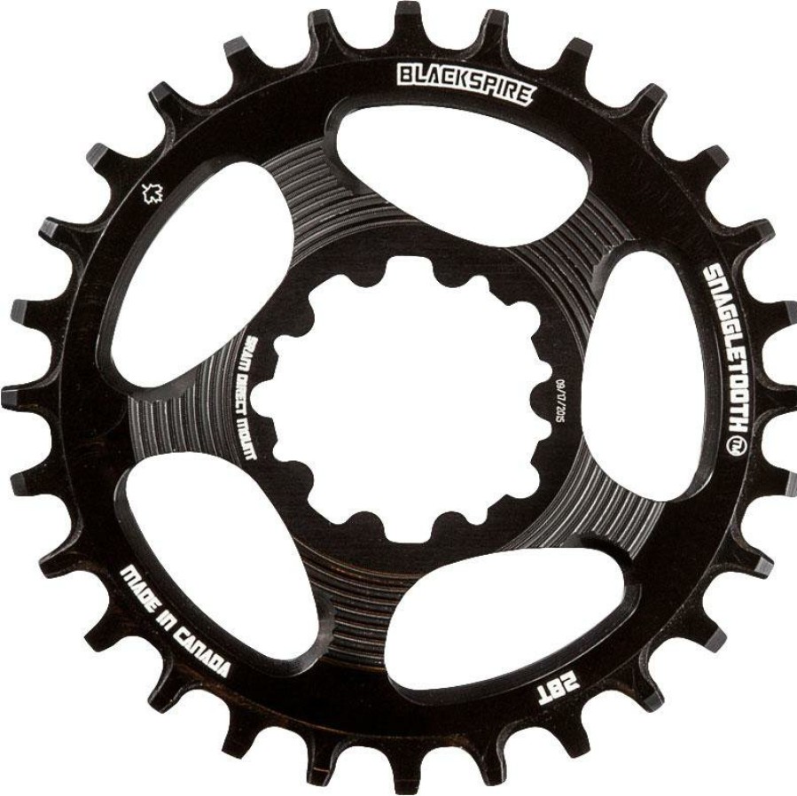 Bike Parts Blackspire Chainrings | Spire Snaggletooth Narrow Wide Sram Chainring Black