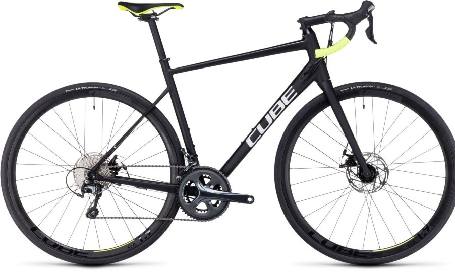 Bikes Cube | Cube Attain Race Road Bike (2023) Black/White