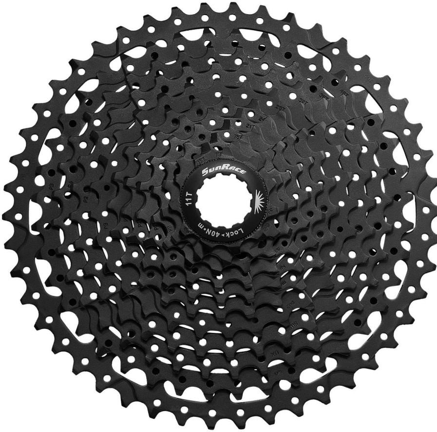 Bike Parts Sunrace Cassettes | Sunrace Ms8 Wide-Ratio Cassette Black