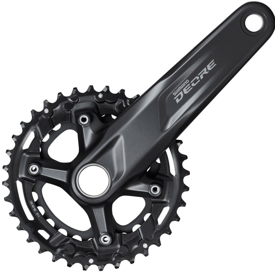 Bike Parts Shimano Chainsets & Cranksets | Shimano Deore M5100 2X11 Speed Boost Chainset Black