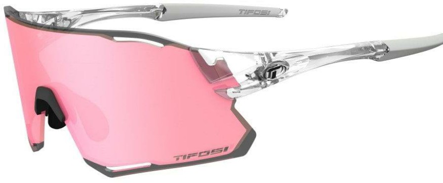 Helmets & Protection Tifosi Eyewear Sunglasses | Tifosi Eyewear Rail Race Crystal Clear Sunglasses Ltd 2023 Clarion Rose/Clear