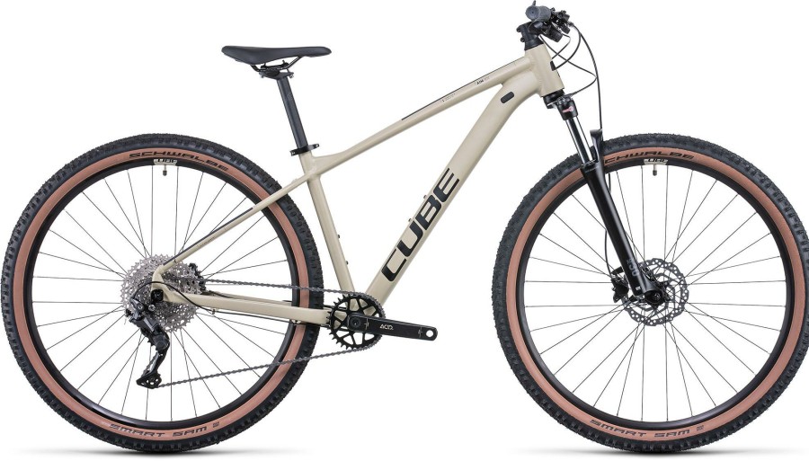 Bikes Cube Hardtail Mountain Bikes | Cube Aim Ex Hardtail Bike (2022) Desert/Black