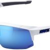 Helmets & Protection 1 Sunglasses | 100% Eyewear Speedcoupe - Hiper Iceberg Blue Mirror Lens Matte White