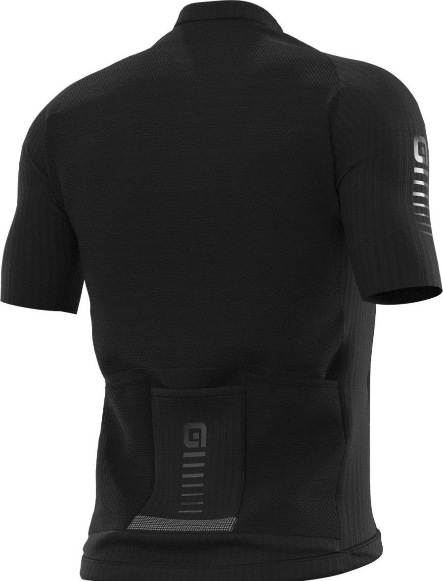 Clothing Alé Short Sleeve Jerseys | Ale R-Ev1 Silver Cooling Jersey Black