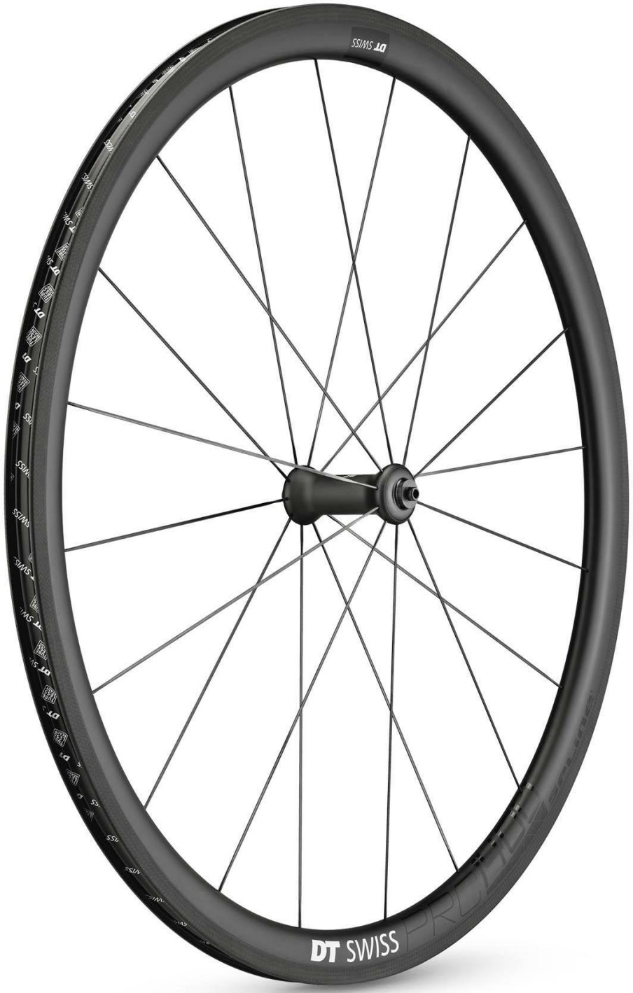 Wheels & Tyres DT Swiss | Dt Swiss Prc 1400 Straight Pull Front Wheel 35Mm Black