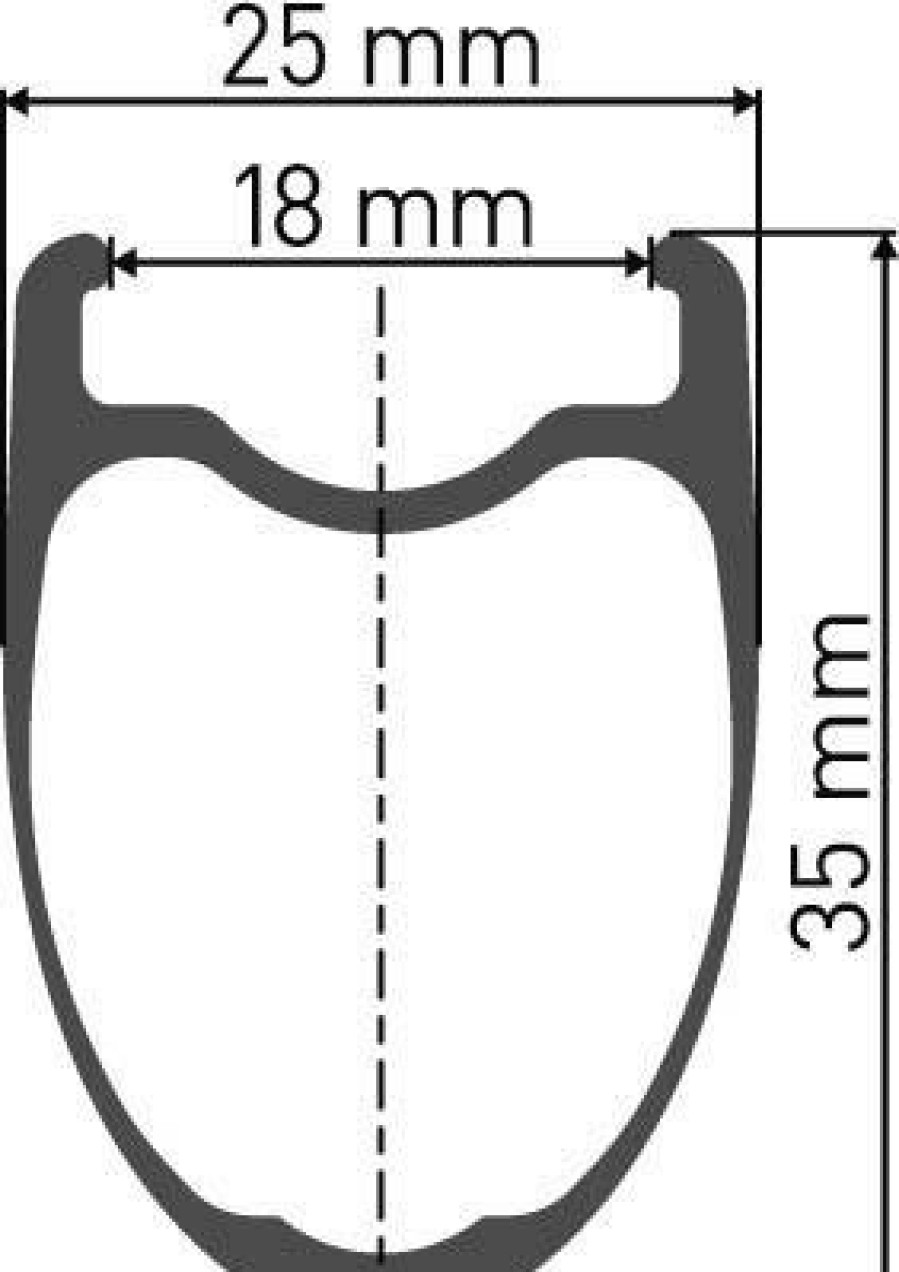 Wheels & Tyres DT Swiss | Dt Swiss Prc 1400 Straight Pull Front Wheel 35Mm Black