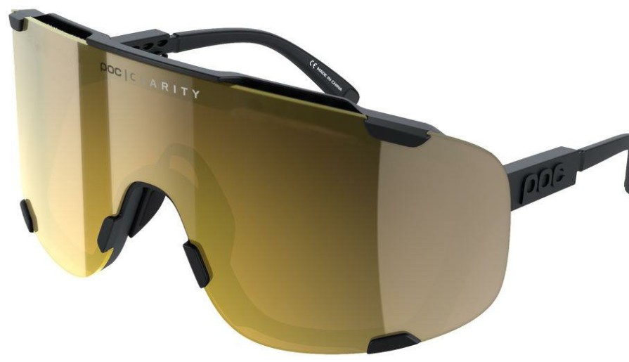 Helmets & Protection POC Sunglasses | Poc Eyewear Devour Sunglasses (Road Lens) Black/Gold