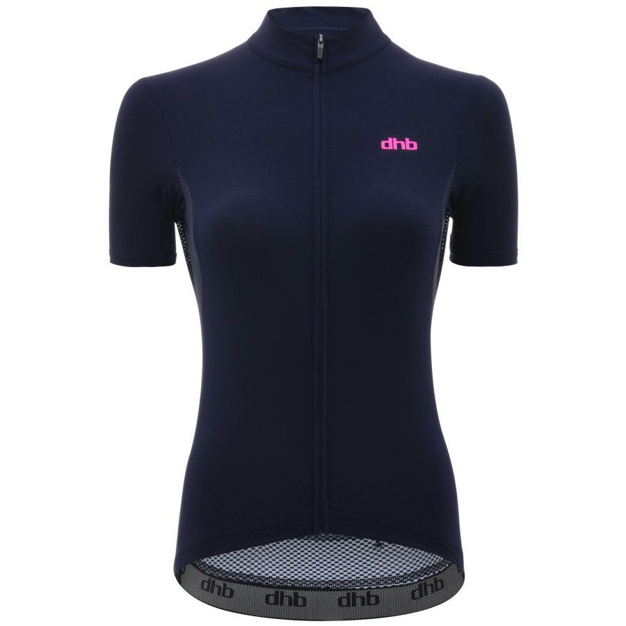 Clothing DHB Short Sleeve Jerseys | Dhb Aeron Xc Womens Short Sleeve Jersey Navy