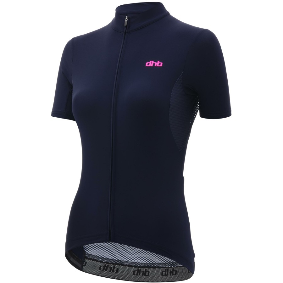 Clothing DHB Short Sleeve Jerseys | Dhb Aeron Xc Womens Short Sleeve Jersey Navy