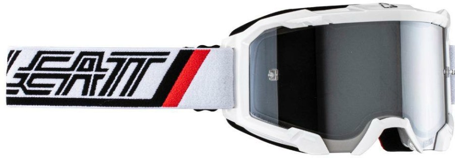 Helmets & Protection Leatt | Leatt Eyewear Velocity 4.5 Iriz White Silver 50 Goggles Iriz White Silver 50%