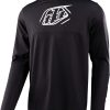 Clothing Troy Lee Designs Long Sleeve Jerseys | Troy Lee Designs Sprint Cycling Jersey Iconic Black