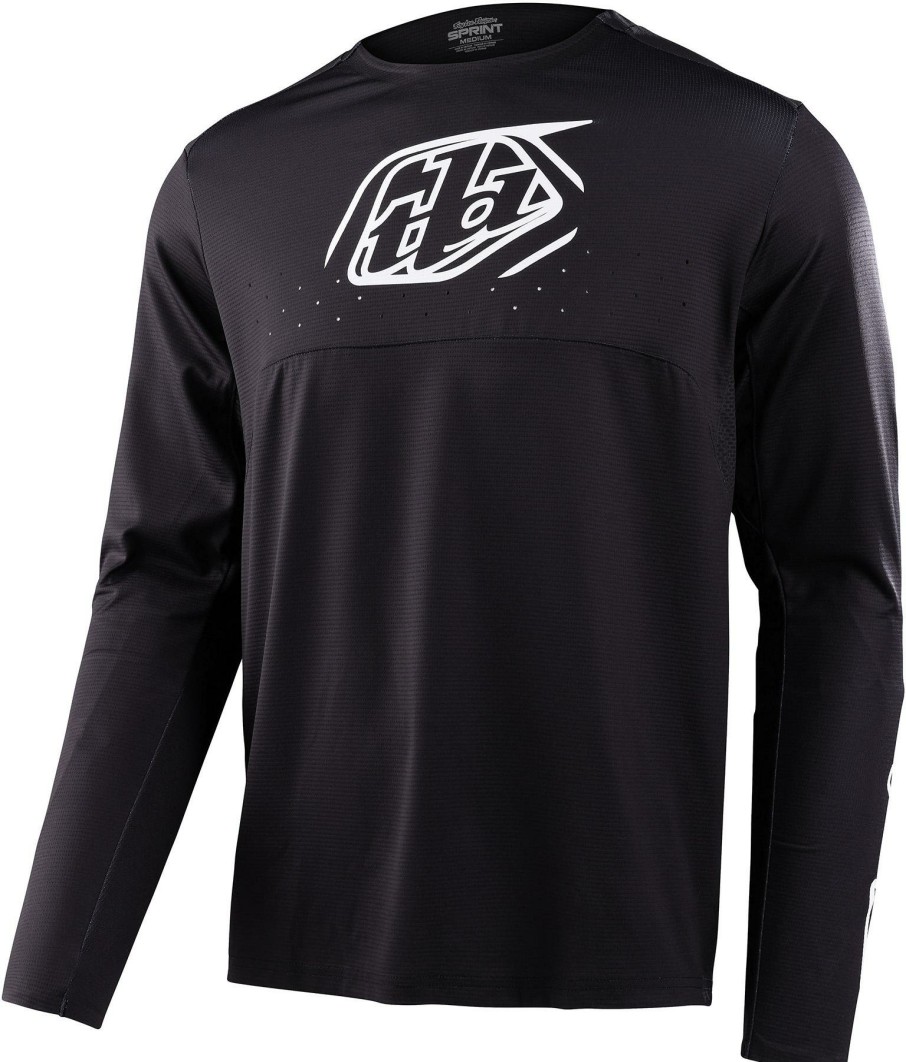 Clothing Troy Lee Designs Long Sleeve Jerseys | Troy Lee Designs Sprint Cycling Jersey Iconic Black