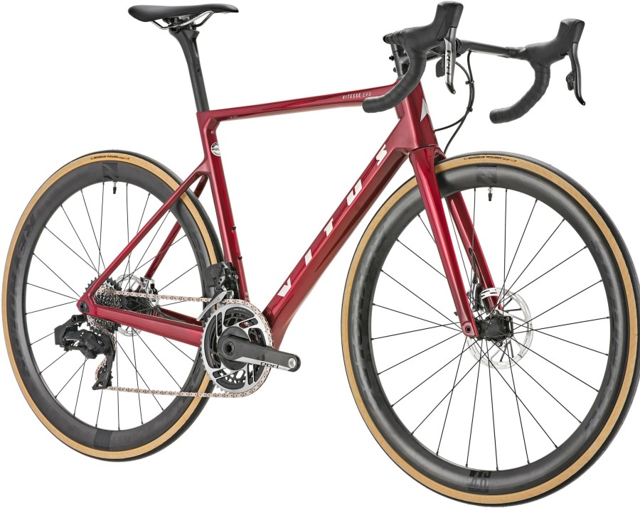 Bikes Vitus | Vitesse Evo Red Axs Road Bike Black Cherry