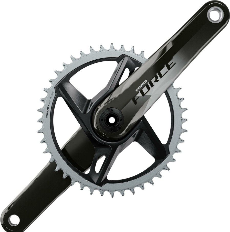 Bike Parts SRAM Chainsets & Cranksets | Sram Force1 Wide 12 Speed Chainset Black