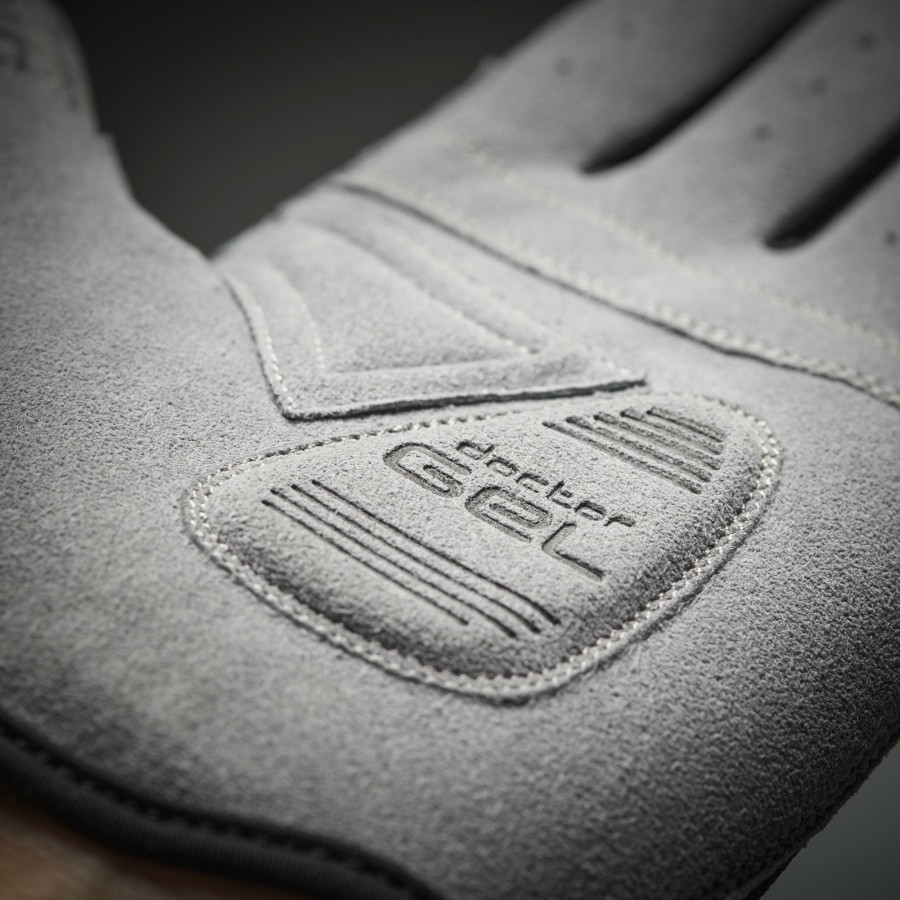 Helmets & Protection GripGrab Gloves | Gripgrab Women'S Shark Padded Full Finger Glove Grey