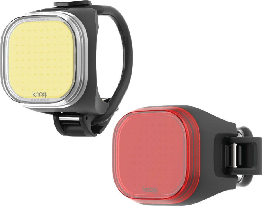 Accessories Knog Bike Lights | Knog Blinder Mini Square Lights Twinpack Black