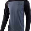 Clothing Troy Lee Designs Long Sleeve Jerseys | Troy Lee Designs Skyline Long Sleeve Mono Mtb Cycling Jersey Charcoal