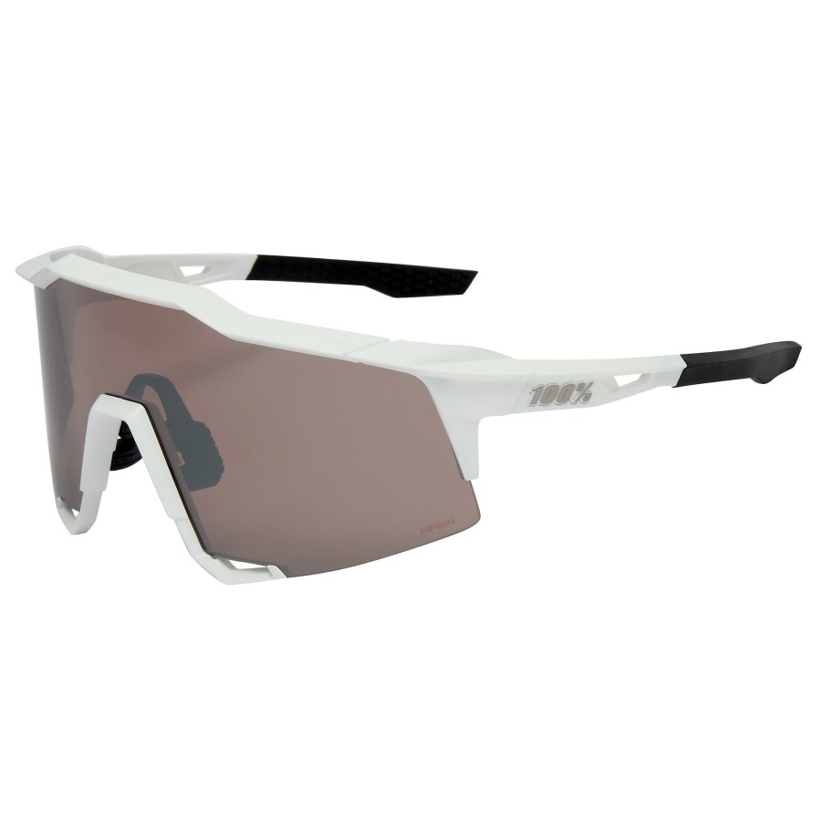 Helmets & Protection 1 Sunglasses | 100% Eyewear Speedcraft Matte Mirror Sunglasses White