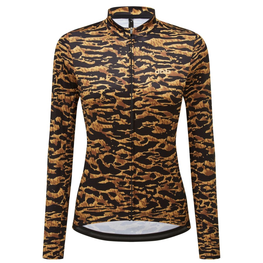 Clothing DHB Long Sleeve Jerseys | Dhb Moda Women'S Long Sleeve Jersey Tigris Black