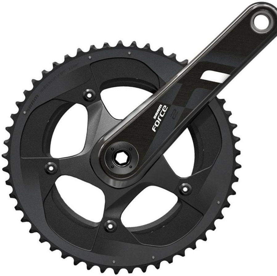 Bike Parts SRAM Chainsets & Cranksets | Sram Force 22 2X11 Speed Double Road Chainset (Gxp) Black/Grey