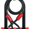 Accessories Abus Locks | Abus Ultimate 420 D-Lock With Cable Black/Red