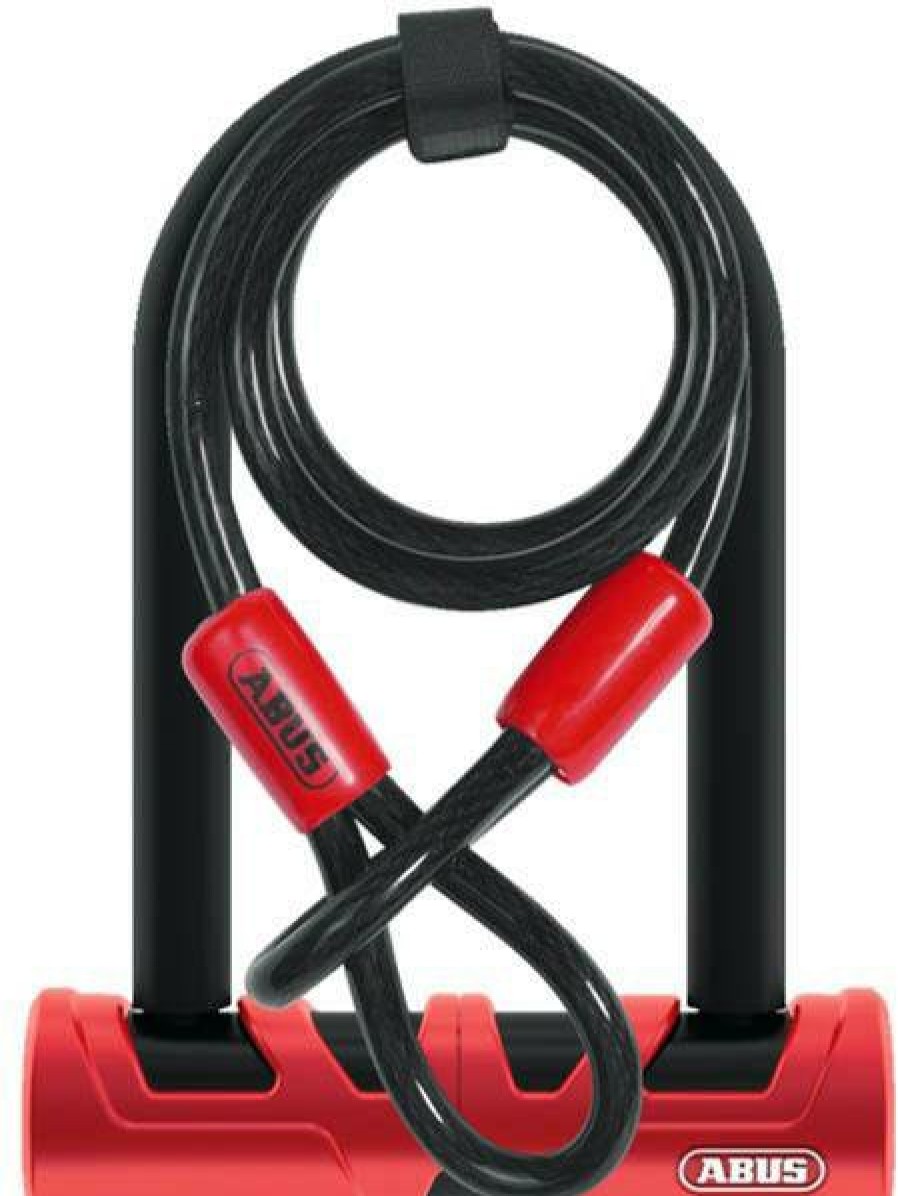 Accessories Abus Locks | Abus Ultimate 420 D-Lock With Cable Black/Red