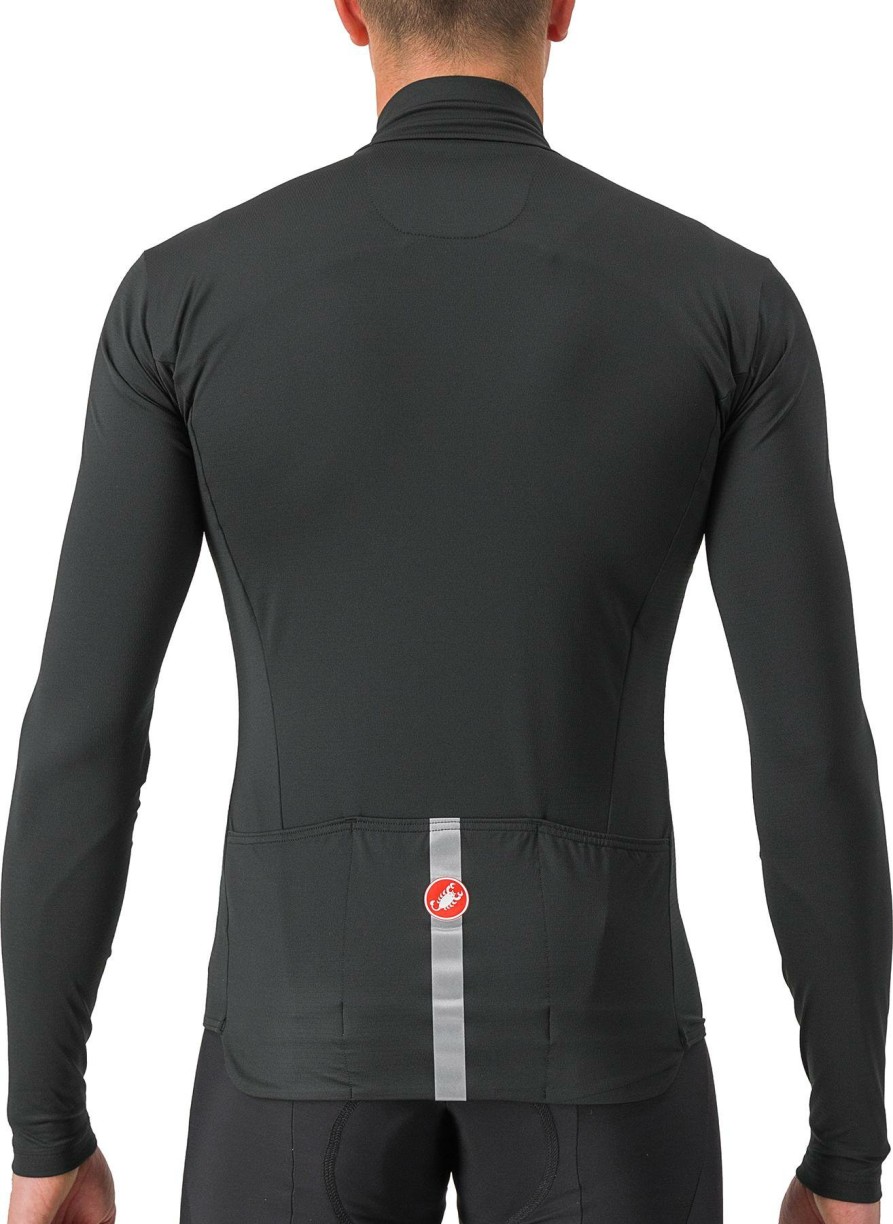 Clothing Castelli Long Sleeve Jerseys | Castelli Pro Thermal Mid Long Sleeve Jersey Light Black