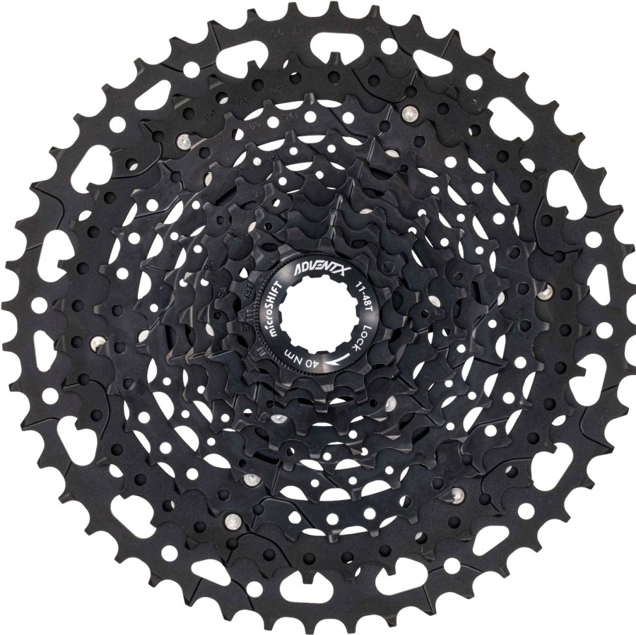 Bike Parts microSHIFT Cassettes | Microshift Advent X G104 10 Speed Mtb Cassette Black