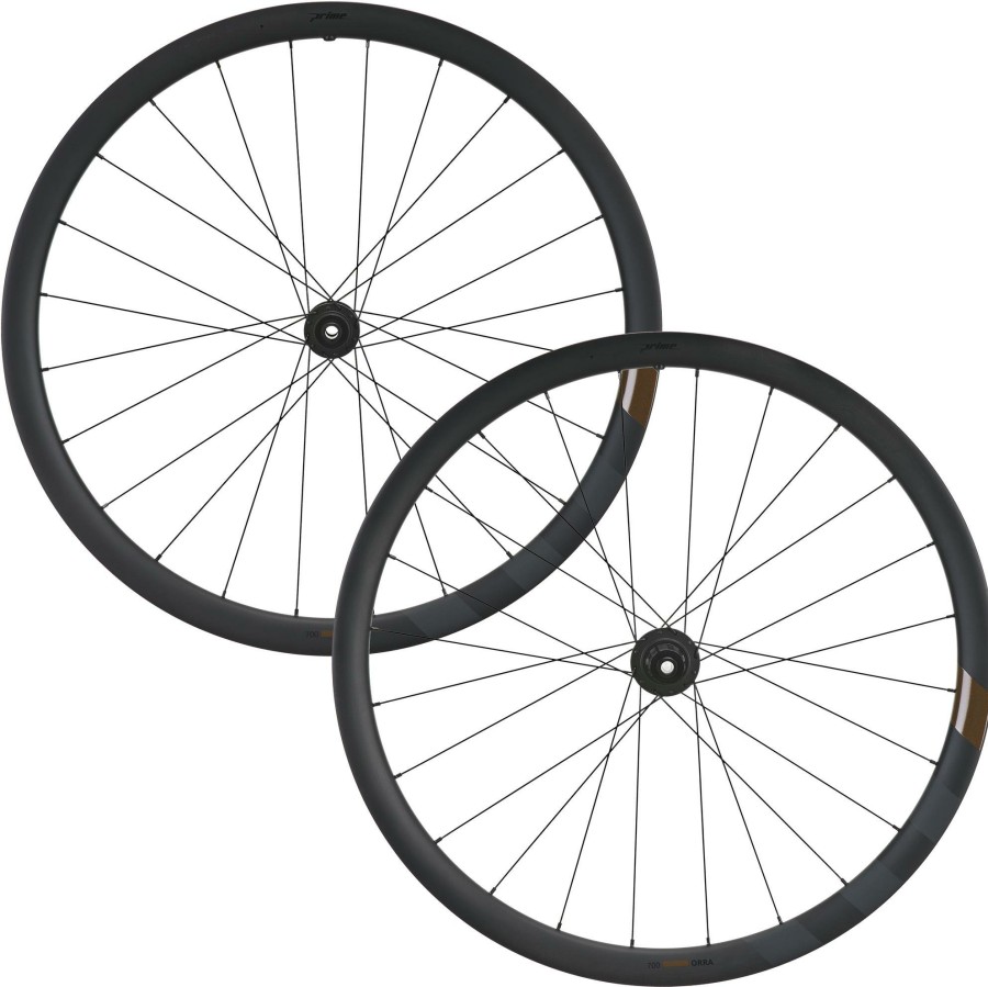 Wheels & Tyres Prime | Prime Orra 700C Carbon Gravel Wheelset Black