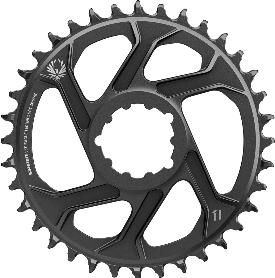 Bike Parts SRAM Chainrings | Sram X-Sync Direct Mount Eagle Chainring Black