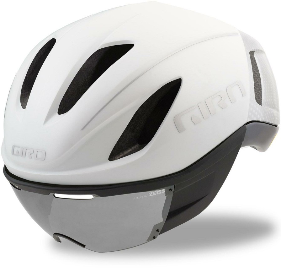 Helmets & Protection Giro Road Bike Helmets | Giro Vanquish Mips Aero Helmet White/Silver