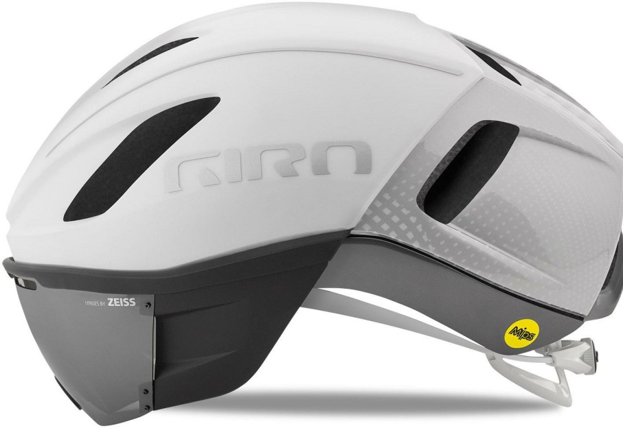 Helmets & Protection Giro Road Bike Helmets | Giro Vanquish Mips Aero Helmet White/Silver