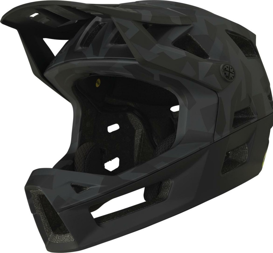 Helmets & Protection IXS Mountain Bike Helmets | Ixs Trigger Full Face Mips Camo Helmet Black Camo