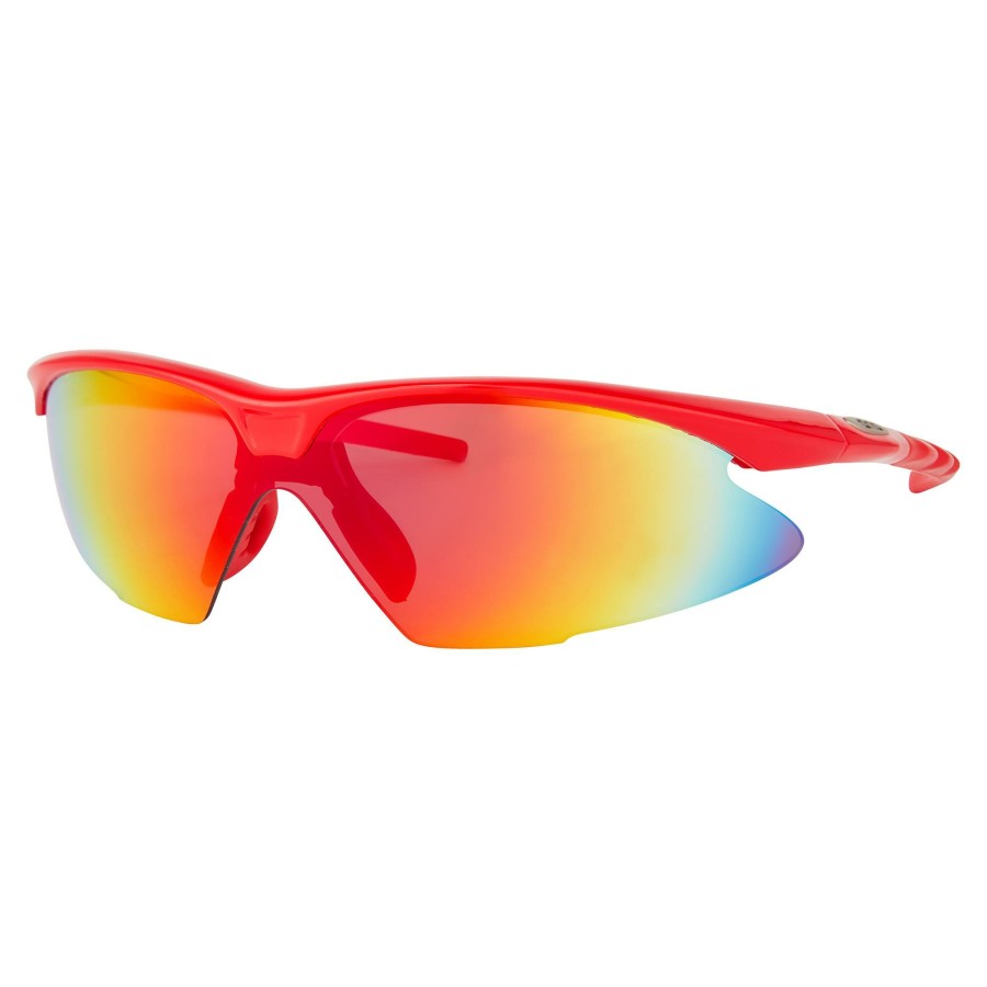 Helmets & Protection DHB Sunglasses | Dhb Pro Triple Lens Sunglasses All Red