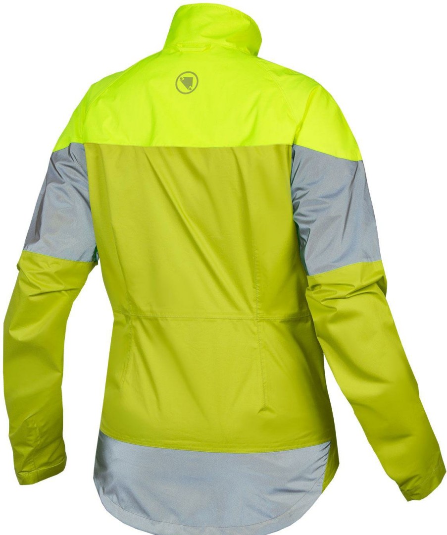 Clothing Endura | Endura Women'S Urban Luminite Waterproof Jacket Hi-Viz Yellow/Reflective