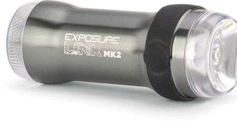 Accessories Exposure Bike Lights | Exposure Link Mk2 Front & Rear Combo Bike Light Gun Metal Black